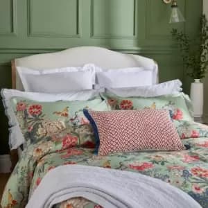 Sanderson Emperor Peony Kingsize Duvet Cover, Jade & Apricot