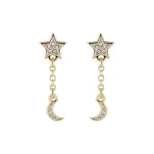 Ted Baker Moojii Pave Star & Moon Drop Earrings