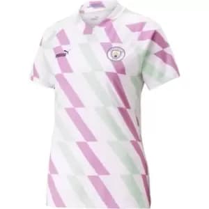 Puma Manchester City Pre Match Shirt Womens - White