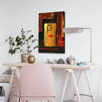 4570ABSC - 032 Multicolor Decorative Canvas Painting