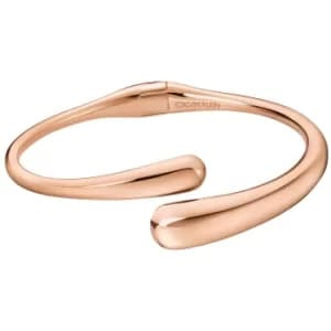 Calvin Klein Rose Gold Tone Hinged Bangle KJDMPF10010M