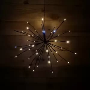 45cm Premier Christmas Sparkle Ball Twinkling LED Light in Warm & Cool White