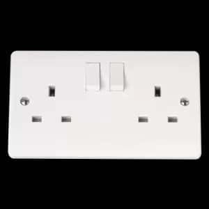 13A DP SWITCHED SOCKET WITH CLEAN EARTH