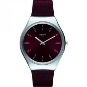 Unisex Swatch Skinburgundy Watch