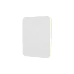 Magnetic Base Wall Lamp, 12W LED 3000K 498lm, 20, 19cm Square Centre, Sand White, Acrylic Frosted Diffuser
