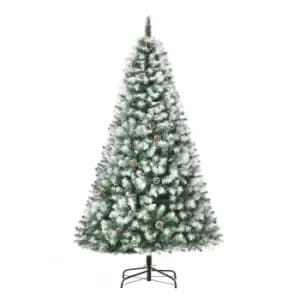 Christmas Tree Slim 6' with Pinecones - HOMCOM TJ Hughes