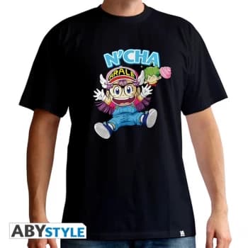 Dr Slump - Arale & Gacchan Mens Large T-Shirt - Black