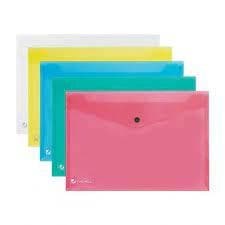 Rexel Popper Wallet A4 Assorted - Outer carton of 5