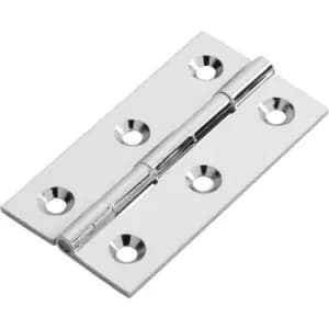 Carlisle Brass Cabinet Hinge Polished (2 Pack) in Chrome