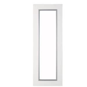 IT Kitchens Santini Gloss White Slab Glazed bridging door Pan drawer front W1000mm