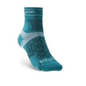 Brigdedale TRAIL RUN Ultralight T2 Merino Sport 3/4 Crew Womens - Medium Teal