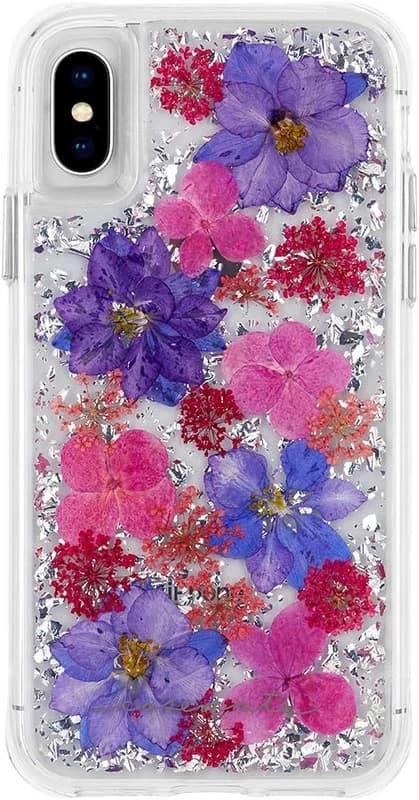 iPhone X XS Karat Petals Purple Case