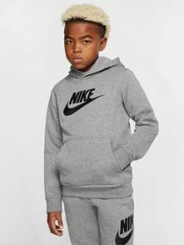 Nike Nsw Older Boys Amplify Full Zip Hoodie - Grey/White