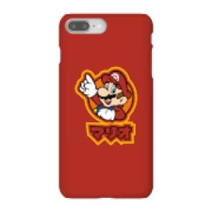 Nintendo Super Mario Mario Kanji Phone Case - iPhone 8 Plus - Snap Case - Gloss
