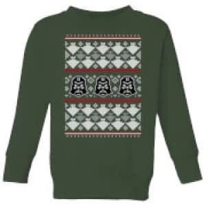 Star Wars Imperial Darth Vader Kids Christmas Sweatshirt - Forest Green - 11-12 Years
