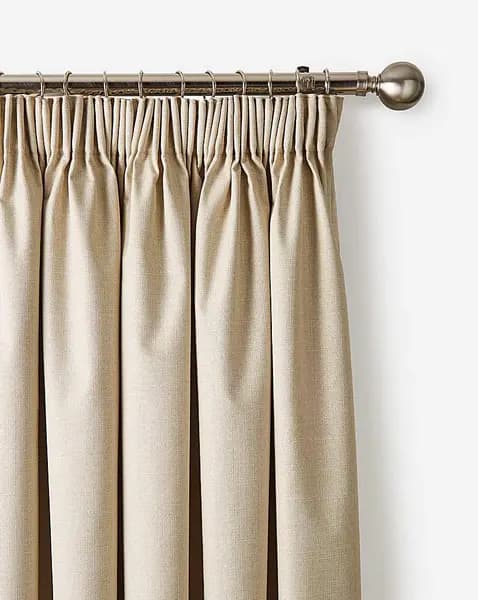 JD Williams Harvard Woven Curtain Natural 167 x 229cm OH14427