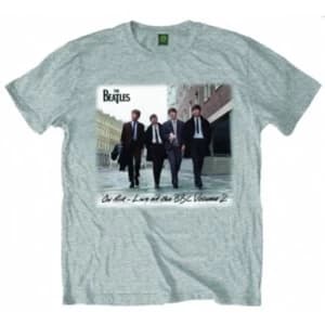 The Beatles On Air Grey Mens TShirt: Large