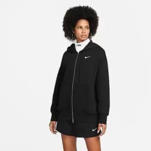 Nike W Nsw Phoenix Fleece Fullzip Oversized Hoody, Black/Sail, Female, Hoodies, DQ5758-010