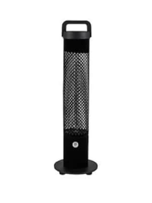 1200W Flocked Outdoor Floor Standing Radiant Patio Heater Black