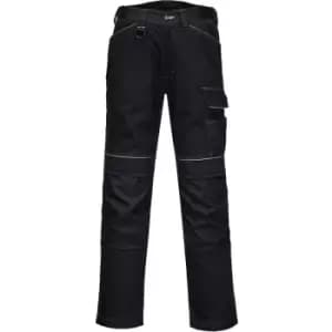 Portwest Mens PW3 Work Trousers (36R) (Black) - Black