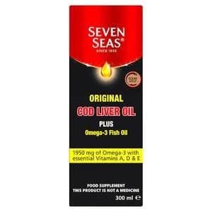 Seven Seas Orig Cod Liver Oil Plus Omega-3 Fish Oil 300ml