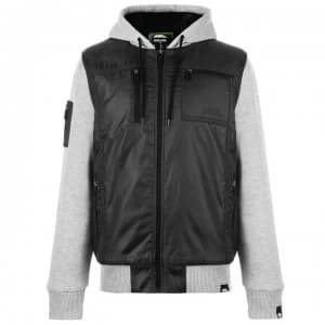 No Fear Lined Zip Jacket Mens - Charcoal