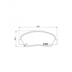 Front Brake Pad Set BREMBO P 16 010