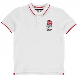 RFU England Core Polo Shirt Junior Boys - White
