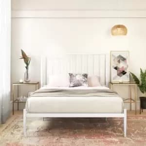 Giulia Modern Metal Bed White King UK By Dorel