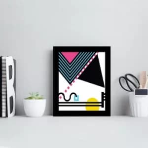 SCT-039 Multicolor Decorative Framed MDF Painting