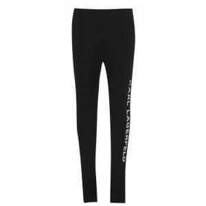 Karl Lagerfeld Side Logo Leggings - Black 09B