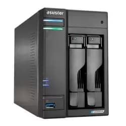ASUSTOR AS6702T Lockerstor 2 Gen2 2-Bay NAS Enclosure (No Drives), Quad Core CPU, 4GB DDR4, USB 3.2,