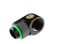 Bitspower 90 Degree Rotary Extension Fitting - Black