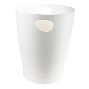 Exacompta Waste Paper Bin EcoBin 15L 26.3 x 26.3 x 33.5cm White Pack of 8