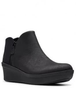 Clarks Cloudsteppers Step Rose Up Ankle Boot - Black, Size 5, Women