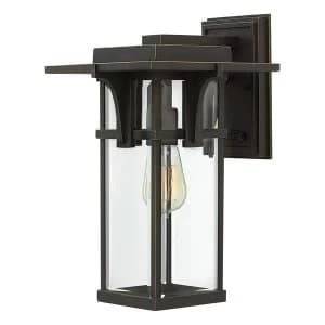 1 Light Outdoor Medium Wall Lantern Light Oil Rubbed Bronze IP44, E27