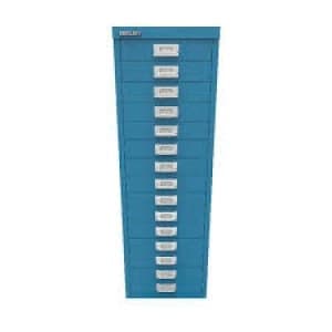 15 Drawer Cabinet Azure Blue BY78741