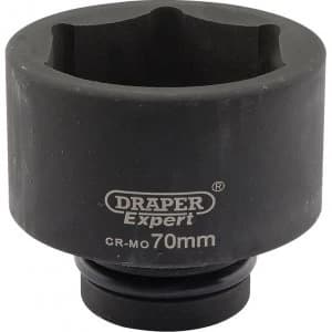 Draper Expert 1" Drive Hexagon Impact Socket Metric 1" 70mm