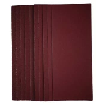 57112 1/2 Sanding Sheets, 115 x 280mm, 120 Grit (10 Pack) - Draper