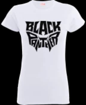 Black Panther Emblem Womens T-Shirt - White