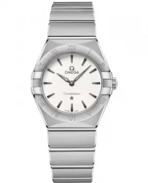 Omega Constellation Manhattan Quartz 28mm Silver Dial Stainless Steel Womens Watch 131.10.28.60.02.001 131.10.28.60.02.001
