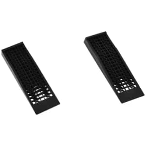 HOMCOM Plastic Set of 2 Anti Slip Ramps Black