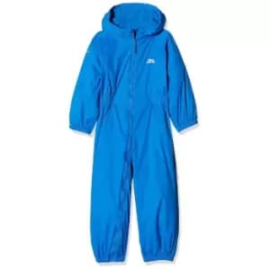 Trespass Kids Unisex Dripdrop Padded Waterproof Rain Suit (2/3 Years) (Cobalt)