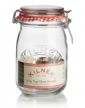 Kilner Preserve 1L Clip Top Round Jar