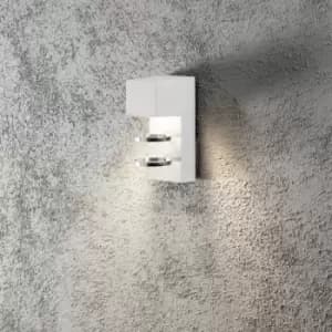 Konstsmide Acerra Outdoor Modern Wall Light Whitre High Power LED 5W, IP54