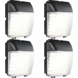 Loops - 4 pack Outdoor IP65 Bulkhead Wall Light - 30W Cool White LED - Weatherproof