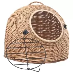 VidaXL Cat Transporter 60x45x45cm Natural Willow