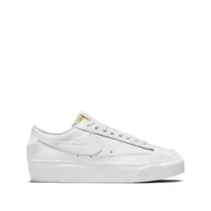 Blazer Low Flatform Trainers in Leather