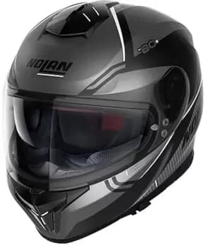 Nolan N80-8 Astute N-Com Helmet, grey-white, Size L, grey-white, Size L