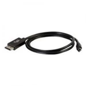 C2G 1m Mini DisplayPort to DisplayPort Adapter Cable M/M - Black